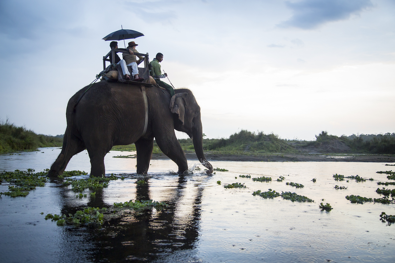 Meghauli Serai on the banks of Rapti River